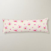 Coussins Longs Orchidées rose pastel (Dos)