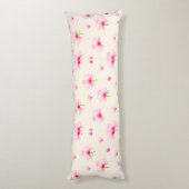 Coussins Longs Orchidées rose pastel (Dos (Vertical))