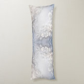 Coussins Longs Oreiller à corps floral blanc (Dos (Vertical))