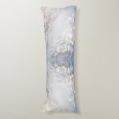 Coussins Longs Oreiller à corps floral blanc (devant Vertical)