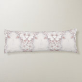 Coussins Longs Oreiller à corps rose rose bleu ivoire (Dos)