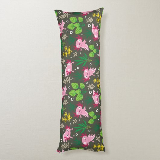 Coussins Longs Oreiller Axolotl (Dos (Vertical))