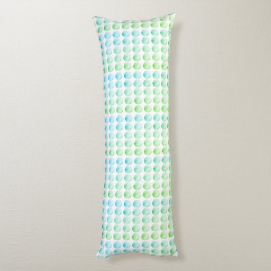 Coussins Longs Oreiller bleu vert corps (Dos (Vertical))
