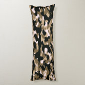 Coussins Longs Oreiller Brown pour corps de camo noir (Dos (Vertical))