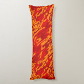 Coussins Longs Oreiller carrosserie Lava Red Camo (Dos (Vertical))