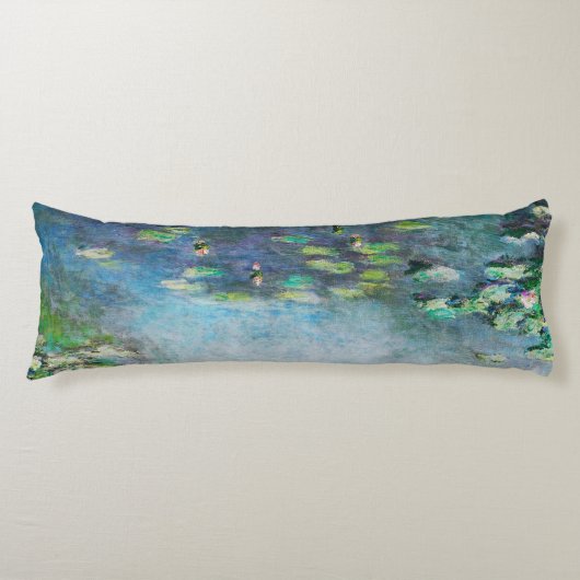 Coussins Longs Oreiller Claude Monet Nénuphar Art Fin (Devant)