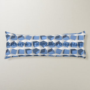 Coussins Longs Oreiller corporeel bleu Boîtes qui tombent