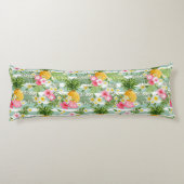 Coussins Longs Oreiller Corporel à Imprimé de Palmiers Tropicaux (Dos)