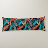 Coussins Longs Oreiller Corporel à Imprimé de Palmiers Tropicaux (Dos)