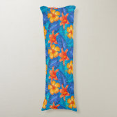 Coussins Longs Oreiller Corporel à Imprimé de Palmiers Tropicaux (Devant (Vertical))