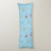 Coussins Longs "Oreiller Corporel à Motif Étoile Bleue (Dos (Vertical))