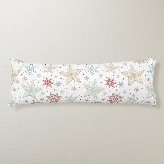 Coussins Longs "Oreiller Corporel à Motif Étoile Cosy (Devant)