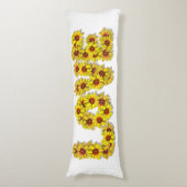 Coussins Longs Oreiller corporel de l'amour tournesol (Devant (Vertical))