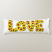 Coussins Longs Oreiller corporel de l'amour tournesol (Devant)
