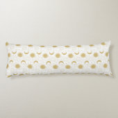 Coussins Longs Oreiller corporel en or céleste (Dos)