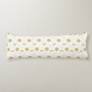 Coussins Longs Oreiller corporel en or céleste