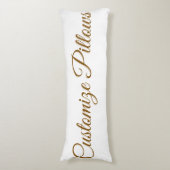 Coussins Longs Oreiller corporel en polyester (Devant (Vertical))