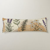Coussins Longs 🌿 Oreiller Corporel Fleurs Herbacées (Dos)