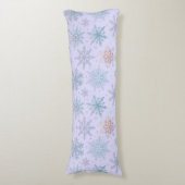 Coussins Longs « Oreiller corporel flocon de neige » (Devant (Vertical))