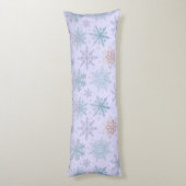 Coussins Longs « Oreiller corporel flocon de neige » (Dos (Vertical))