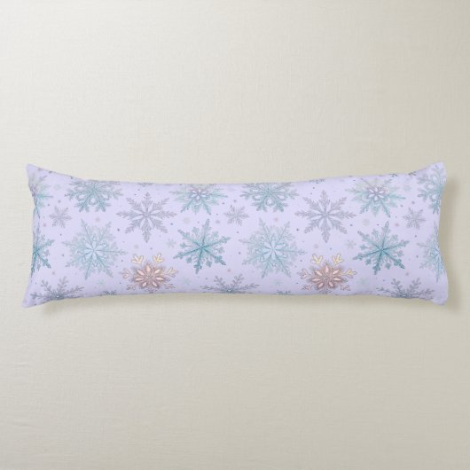 Coussins Longs « Oreiller corporel flocon de neige » (Devant)