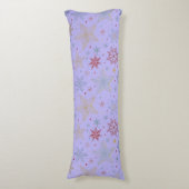 Coussins Longs "Oreiller Corporel Nuit Étoilée Violette (Devant (Vertical))