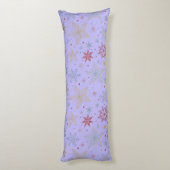 Coussins Longs "Oreiller Corporel Nuit Étoilée Violette (Dos (Vertical))