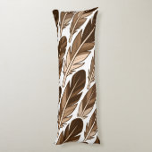 Coussins Longs Oreiller corporel personnalisé - Boho Monogramme B (Dos (Vertical))