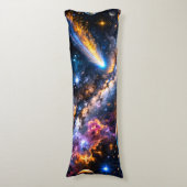 Coussins Longs Oreiller corporel premium Saturne et nébuleuse (Devant (Vertical))