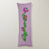 Coussins Longs Oreiller Corporel Réversible Alien Floral Pastel G (Dos (Vertical))