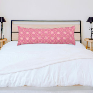 Coussins Longs Oreiller Corps à Motif Fleurs Roses