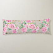 Coussins Longs Oreiller corps à motif floral (Dos)