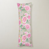 Coussins Longs Oreiller corps à motif floral (Dos (Vertical))