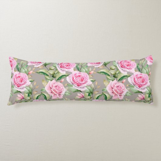 Coussins Longs Oreiller corps à motif floral (Devant)