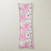 Coussins Longs Oreiller corps à motif floral (Dos (Vertical))