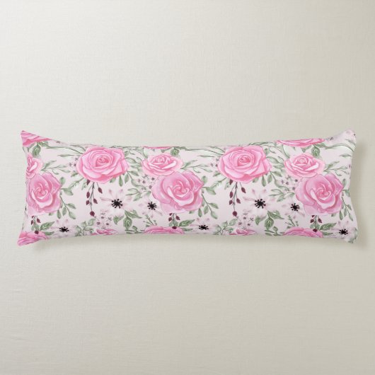 Coussins Longs Oreiller corps à motif floral (Devant)