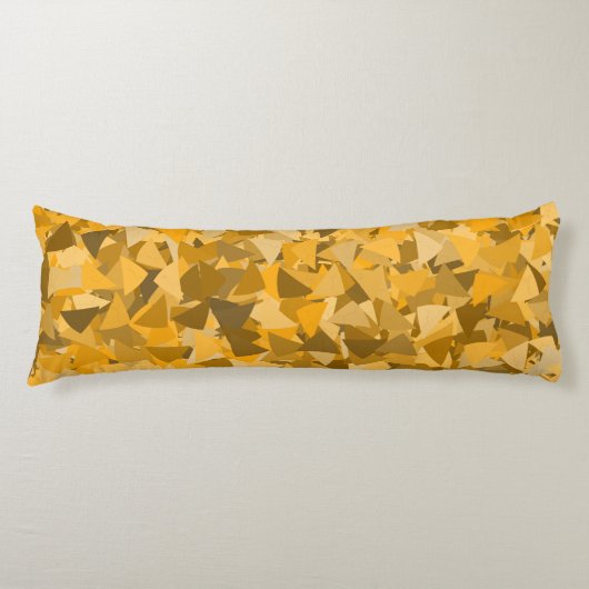 Coussins Longs Oreiller Corps à Motif Triangle Brun Orange (Devant)
