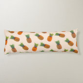 Coussins Longs Oreiller corps beige clair aux fruits d'ananas (Dos)