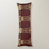 Coussins Longs Oreiller Corps Bourgogne (Dos (Vertical))