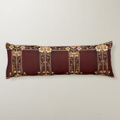 Coussins Longs Oreiller Corps Bourgogne (Dos)