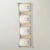 Coussins Longs Oreiller Corps Cadre Floral Décoratif (devant Vertical)