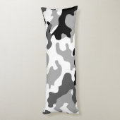 Coussins Longs Oreiller corps de camo gris cool (Dos (Vertical))