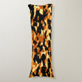Coussins Longs Oreiller corps de camo noir orange (Devant (Vertical))