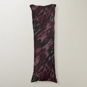 Coussins Longs Oreiller corps de camo rouge foncé (devant Vertical)