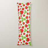 Coussins Longs Oreiller corps de fraises (Devant (Vertical))