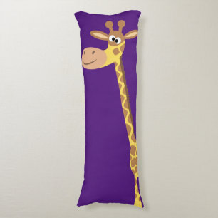Coussins Longs Oreiller corps de Giraffe de cartons mignon