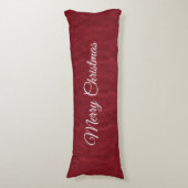 Coussins Longs Oreiller corps de Noël rouge profond (Devant (Vertical))