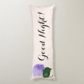 Coussins Longs Oreiller corps d'Hydrangée rose du matin (Dos (Vertical))