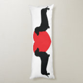 Coussins Longs Oreiller corps Doxie Love (Dos (Vertical))