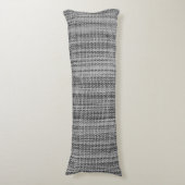 Coussins Longs Oreiller corps en tissu gris Faux (Devant (Vertical))